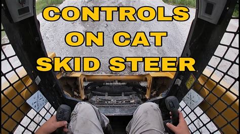 How to operate a CAT skidsteer / CAT 259d controls / greasing